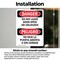 Signmission Do Not Leave Door Open Or Unlocked Bilingual, 7 in W x Rectangle, Vinyl Decal OS-2PACK-DS-D-710-VS-1152 - alternate 2